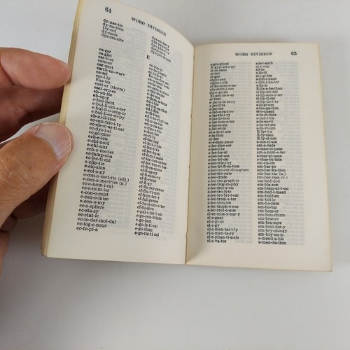 Word Division Supplement to U.S. Government Printing Office Style Manual 1968 PB - Picture 9 of 10