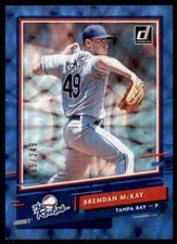 2020 Panini Donruss The Rookies Blue Brendan McKay 065/249 Tampa Bay Rays