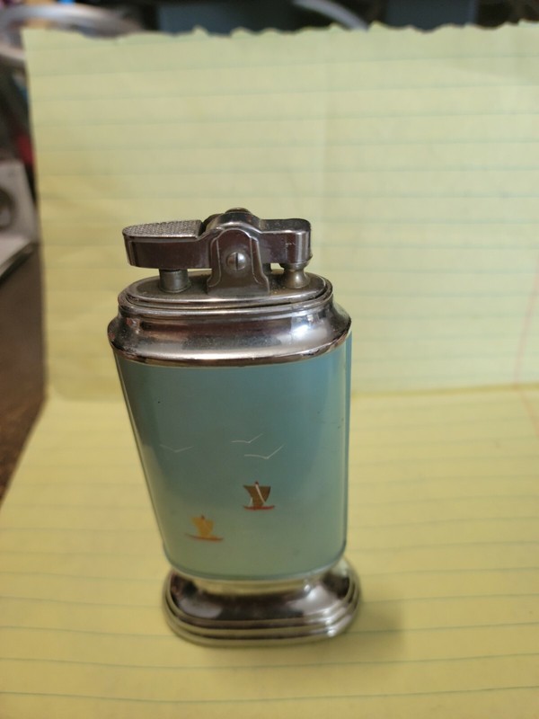 LARGE TABLE LIGHTER  "KOREA" FROM 1950S
