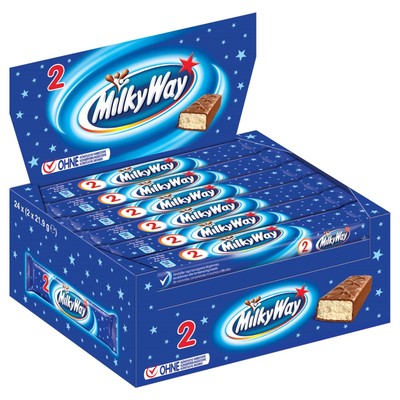1 Big Box - 24 Twins Bars Milky Way Chocolate New From Germany Ebay