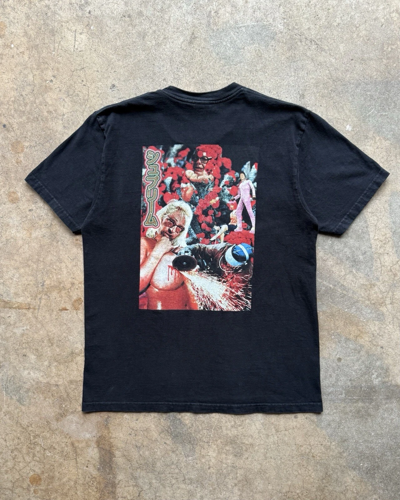 Supreme Sekintani La Norihiro Boobies néon t shirt homme noir moyen authentique