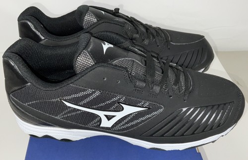 NIB Women’s Mizuno 9 Spike Adv Sweep 4 Metal Softball Cleats Shoes Black Size 12 - 第 5/8 張圖片