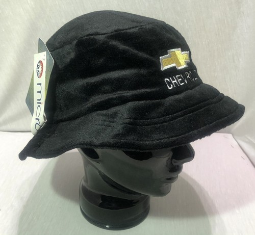 Chevrolet Logo Black Bucket Hat Micro Furr GM Chevy Cap New ๐ ๐๐ผ ๐ฅ - Foto 2 di 3