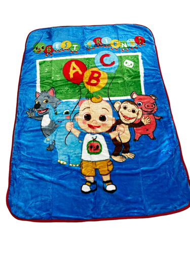 Cocomelon "Best Friends" weiche Plüschdecke 60"x80" Twin Size - Bild 2 von 5