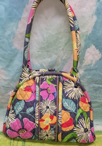 Vera Bradley Va Va Bloom Eloise Purse Bag Pocketbook Twist Kiss Lock Closure