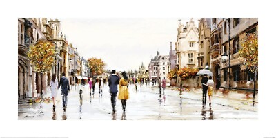 Richard Macneil - Street After Rain - Official 50x100cm Fine Art Print PPR41276