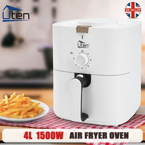 Uten New Air Fryer 4L Kitchen Oven 1500W Healthy Frying Cooker Low Fat Oil Free - Picture 6 of 12