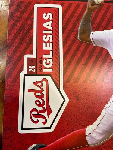 2017 Cincinnati Reds. Raisel Iglesias Fathead Decal. 3 Stickers On Each - Picture 2 of 3