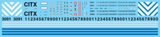 N Scale - CIT Group Gray Locomotive Decals