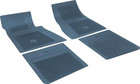 OER 4 Piece Dark Blue Floor Mat Set With Bow Tie 1958-81 Impala Bel Air Chevelle