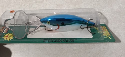 Luhr Jensen Hot Lips Express 3/4oz SILVER BLUE BACK STRIPE Fishing Lure Plug NEW - Picture 5 of 5