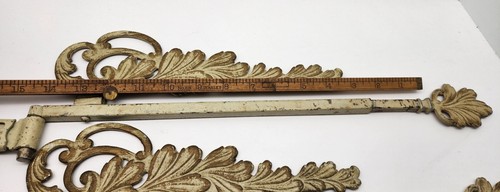 2 Vtg 1950s Swing Arm Curtain Rods - Adjustable 14" - 23" - Picture 5 of 7