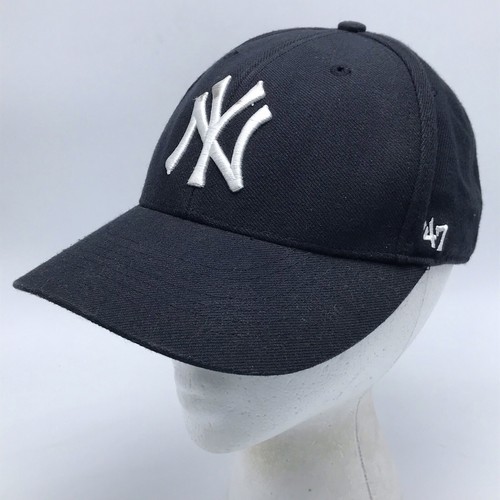 Black Ball Cap Hat Wool Blend Strapback 