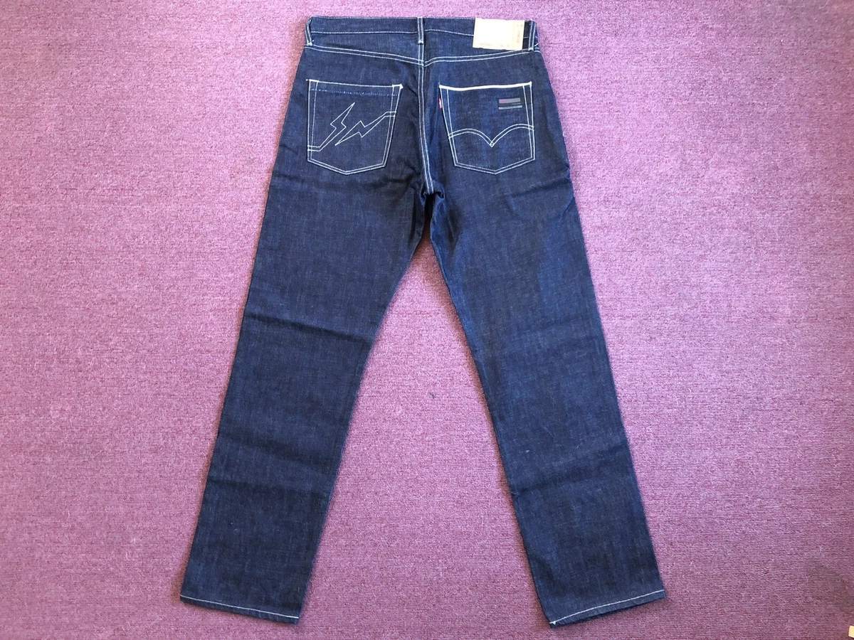 Levi's 505 Disco Fenom Fragment Design Selvedge Jeans 36 X 35