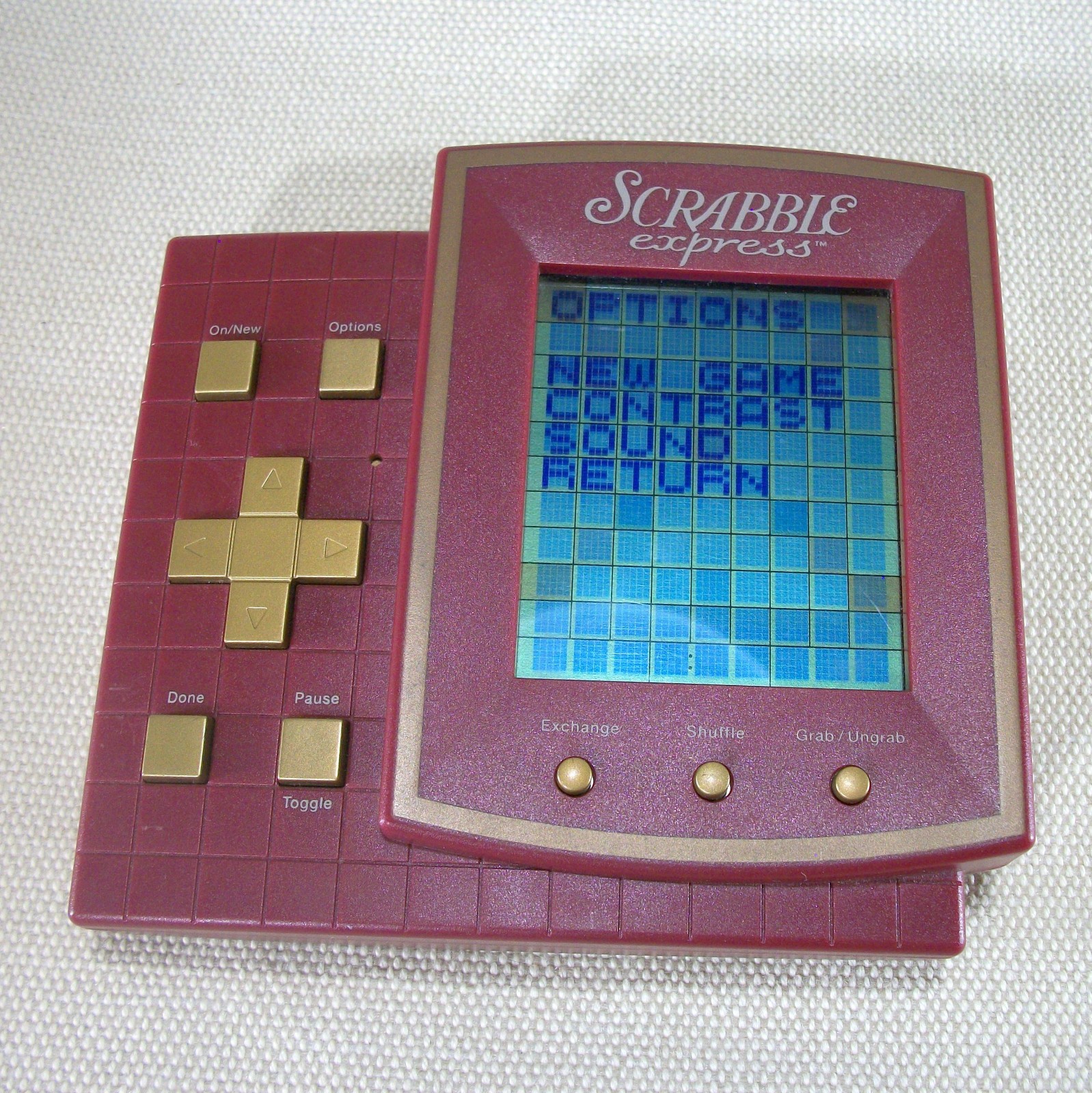 Scrabble Express Electronic Handheld Travel Game (Hasbro 1999) Tested Tested Tested & Working 748f8e Scrabble Express Electronic Handheld Travel Game (Hasbro 1999) Tested Tested Tested & Working 748f8e