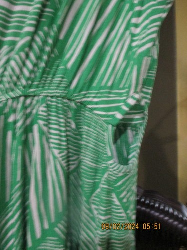 BAND OF THE FREE! CLASSY GREEN & WHITE WIDE LEGS JUMPSUIT SIZE M - Picture 10 of 19