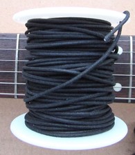 50 feet Black GAVITT Vintage Style tinned Cloth Push Back Guitar Wire 22 ag