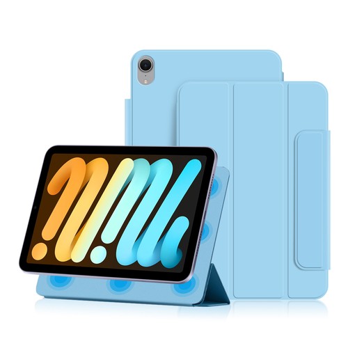 For iPad mini 7 A17 Pro 2024/6th Magnetic Clasps Cover Auto-Wake Leather Case - Picture 34 of 50