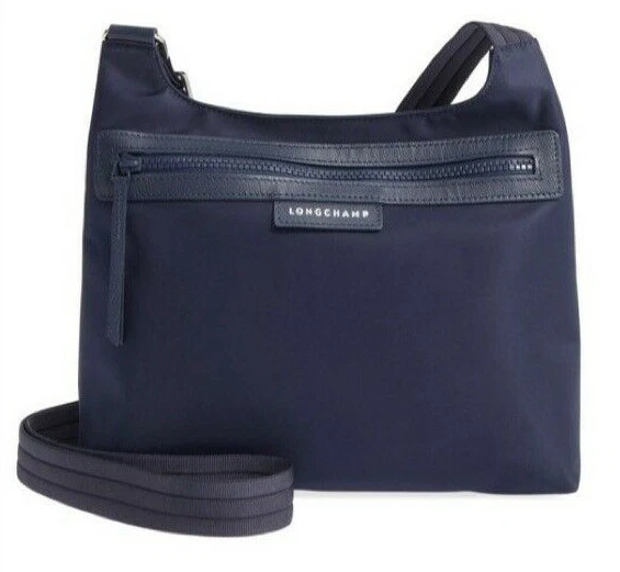 Longchamp Le Pliage Neo Flat Nylon Crossbody Bag ~NEW~ Navy