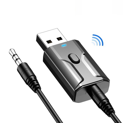 Bluetooth 2in1 5.0 Sender Empfänger Wireless USB Aux Audio Transmitter Adapter - 第 5/5 張圖片
