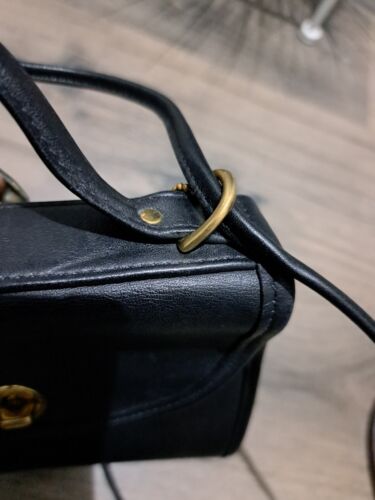 Lotto di 2 borse a tracolla vintage COACH REGINA in pelle nera borsetta borsetta 9983 - Foto 15 di 24