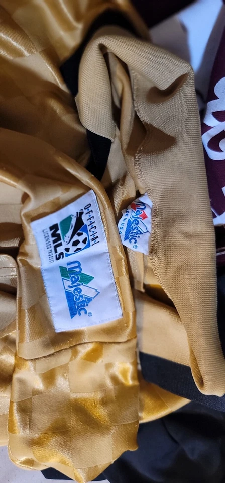 Vintage Majestic MLS LA Galaxy Gold Foto 3 de 4