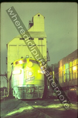 Original Dia Chicago & Northwestern CNW 4075C EMD F7A 40th St. Chicago 6-74 (4