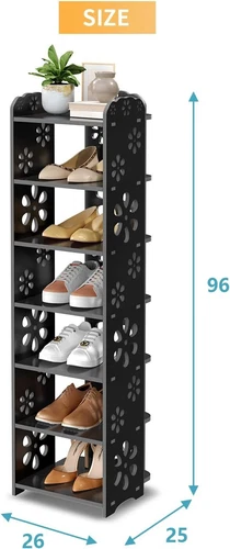 5/6/7/8 Ebenen Schuhregal Ablagegestelle Schuhablage Schuhschrank Platzsparend - Bild 21 von 72