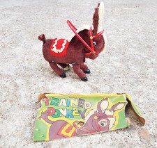 Vintage Emballé Unuset Texturé Chiffon Vent Dessus Trained Ane Boite Jouet Japon