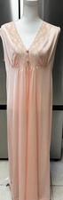 Vintage Gilead Light Peach Peignoir Set Nightgown Robe Large