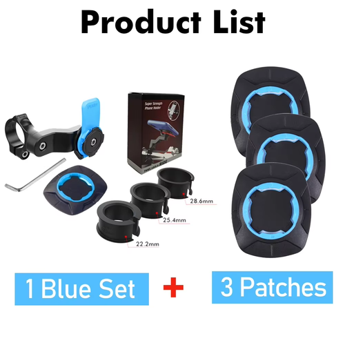 Supporto Telefono Moto Bici 360° Girevole Quad Lock Mount Navigazione Sicura UK - Foto 23 di 38
