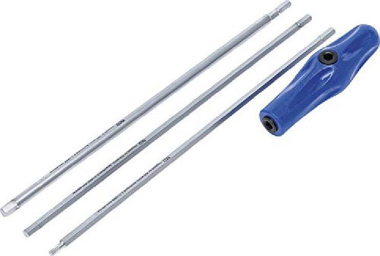 Juego de destornilladores especiales | perfil en T (para Torx) | hexágono interi