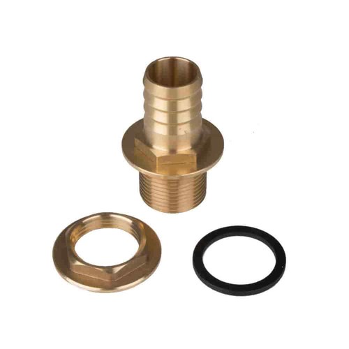 Tankdurchführung Tülle AG1"xStutzen 1"/25mm Regentonnen Durchführung Messing - Bild 1 von 2