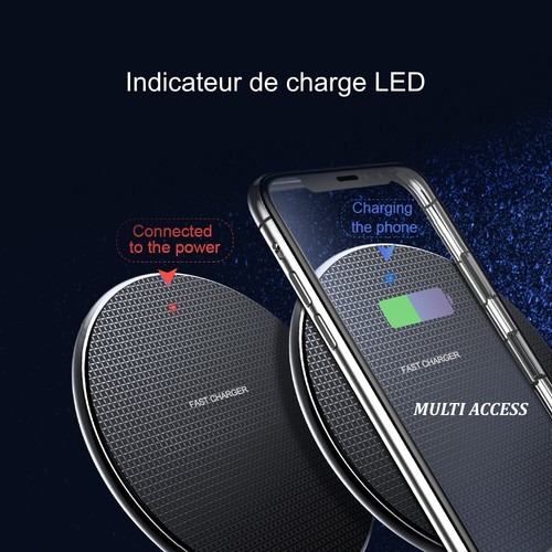 Chargeur sans fil induction 10W Rapide iPhone 15/14/13/12/11/X Samsung S23/S22.. - Photo 5/7