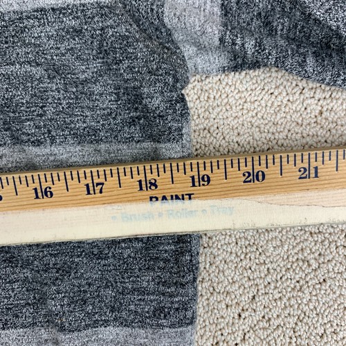 Element Henley Hoodie Sweatshirt Mens Small Gray Striped Knit Long Sleeve - Picture 6 of 7