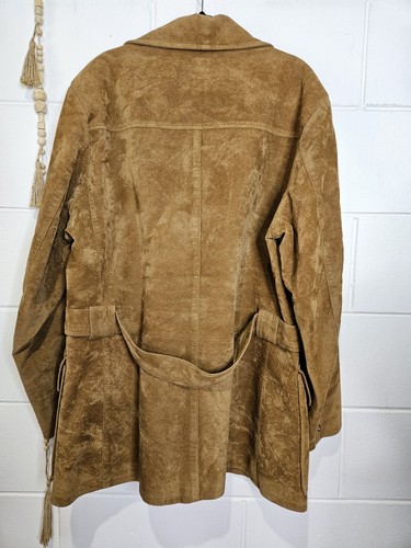 Vintage 70s Spicer Sportswear of Melbourne Jacket Size 42 Men's Cotton Suede - Picture 12 of 18