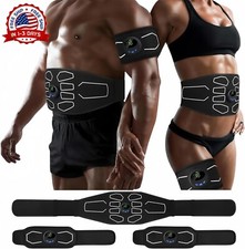 Estimulador Muscular Electr nico, Tonificador Muscular para Abdominales Negra 