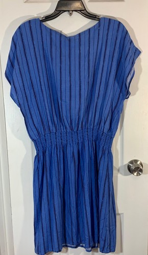 Neu mit Etikett GAP blau lässig gestreiftes Kleid Größe Large - Bild 3 von 6