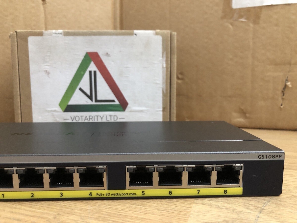 【新品未開封】NETGEAR GS108PP-100AJS GS108PP | Ethernet Unmanaged Switches | NETGEAR