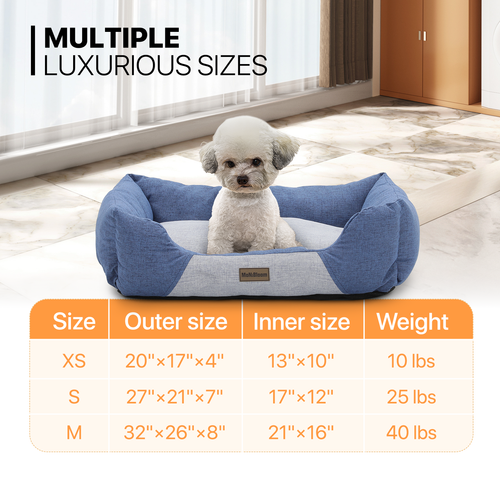 Pet Cat Dog Bed Soft Fluffy Plush Warm Mat Winter Calming Sleeping Kennel Nests - Picture 10 of 10