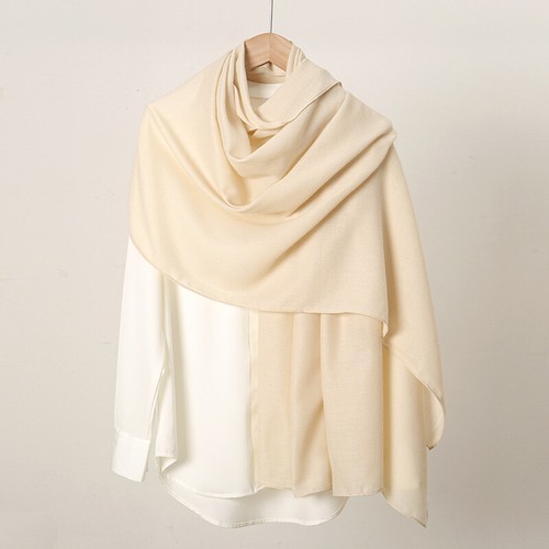 Women Linen Cotton Long Wide Scarf Shawl Ladies Thin Head Neck Stole Wrap - Picture 11 of 23