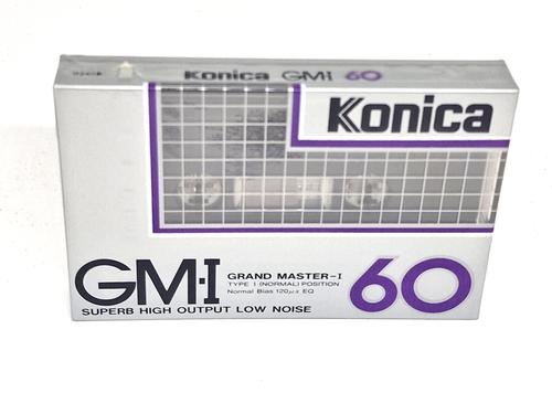 KONICA GM-I 60 Blank Audio Cassette Tape (Sealed) NOS! New - Picture 2 of 5