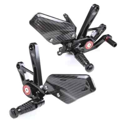 Yamaha YZF R1 R1M Bj 2015-2024 verstellbar Sport Racing Heck Set Fußraste Fußstütze
