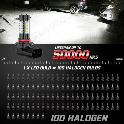 For Chevy Silverado 1500 2500 HD 2003-2006 6K LED Headlight+Fog Light Bulbs Kit - Picture 12 of 12