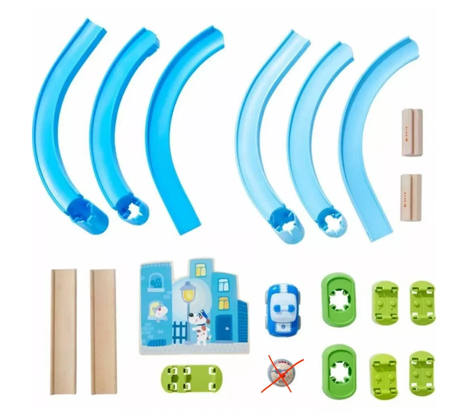 HABA KULLERBU Police Chase Playset - Figure 8 Starter Set from Germany VERY GOOD - Image 2 of 2