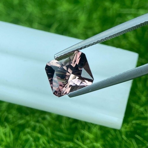 2.94 Carat Cluster Natural Loose Tourmaline Pink Emerald Shape Quantum Cut - Picture 2 of 3