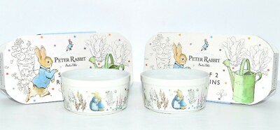 Beatrix Potter, Peter Rabbit * 6 RAMEKINS / BOWLS * Bunnies, Easter, 3 5/8'', New