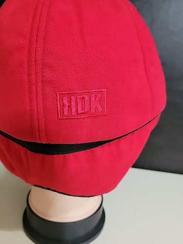 HDK Trapper Hat Cap Ear Flaps LARGE ONE SIZE. Red Made In USA. - Picture 5 of 16