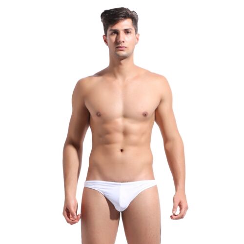 Hombres Rascacielos bajos Traje de baño sólido Sexy Pantalones de natación Bikini Guy Traje de baño Baño de sol - Imagen 2 de 26