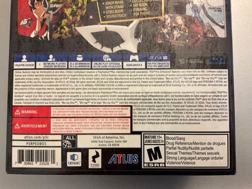 Persona 5 Royal: Phantom Thieves Edition - PS4 Nuevo Sellado de Fábrica Limpio - Imagen 7 de 7